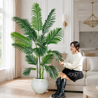 Künstliche Areca-Palme mit Vollgrünen Fransen Tropische Bodenpflanze für Wohnzimmerecke Innendekoration Großhandel