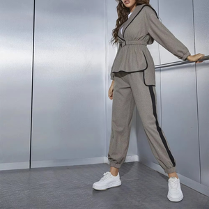 Survêtements élégants de conception unique pour les femmes grande taille vêtements d'entraînement de gymnastique ensembles pour femmes coton séchage rapide respirant et confortable - Product Image 6