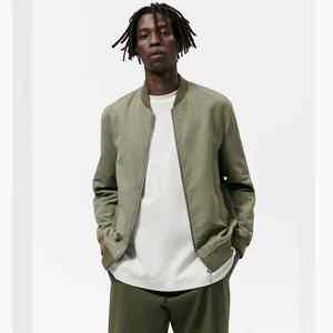 Blouson Bomber en Satin pour Homme Léger Respirant Col Montant Couleur Personnalisée Streetwear d'Hiver - Product Image 4