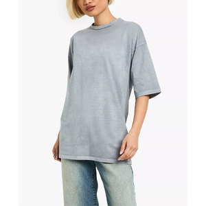 เสื้อยืดผู้หญิงฤดูร้อนปี 2026 ผ้าฝ้าย 100% สีพื้น คอกลม แขนสั้น สไตล์ลำลอง แบบพื้นฐาน - Product Image 4