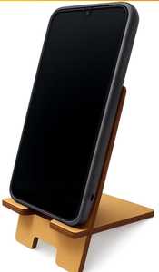 ที่ใส่สมาร์ทโฟนไม้แบบพกพาขาตั้งโทรศัพท์มือถือตั้งโต๊ะสำหรับใช้ในบ้านและสำนักงานแท่นวางโทรศัพท์มีสไตล์และใช้งานได้จริงสำหรับสำนักงาน - Product Image 5