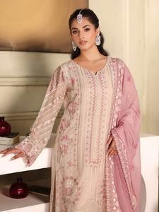 Nouvelle collection attrayante 2025 Ramsha costumes en mousseline de soie pour dames pakistanaises en très haute qualité trucs brodés dames - Product Image 3