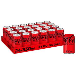 โคคา-โคลา ซีโร่ ซูการ์ ขายส่ง แพ็คใหญ่ 24 กระป๋อง x 330 มล. เครื่องดื่มอัดลมสำหรับร้านค้าและธุรกิจ - Product Image 2
