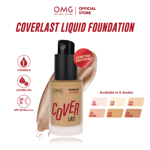 OMG Oh My Glam Coverlast Liquid <b>Foundation</b> 32 N Natural 25 ml Halal certified Waterproof, Vegan Formula - Product Image 4
