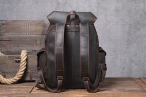 Cuir véritable Vintage pour les sacs à dos des femmes de créateur LBK-0075 - Product Image 4