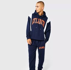 Bas prix grande taille hommes survêtement décontracté coupe régulière Anti-rides pull à capuche à capuche survêtement ensemble confortable vêtements de salon - Product Image 1