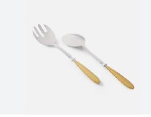 Juego de Cubiertos de Acero Inoxidable de Alta Calidad con Mangos de Silicona, Estilo Real, Apto para Lavavajillas, para Fiestas - Product Image 6