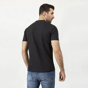 เสื้อยืดออกกำลังกายสำหรับผู้ชายเสื้อยืดผ้าฝ้าย100% ธรรมดาพิมพ์โลโก้ได้ตามต้องการ - Product Image 4