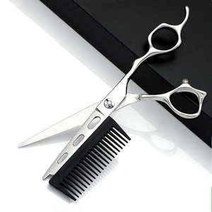 2 en 1 profesional completamente elegante maquinilla de afeitar hecha a medida tijera de peluquero con punta de hoja afilada tijera de corte de pelo de alta calidad - Product Image 3