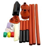 Kits de terminación termorretráctil de 10KV para cable de alimentación reticulado para conductores de aluminio revestidos de cobre con aislamientos XLPO