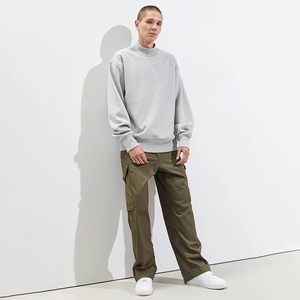 Sudadera Personalizada Extra Grande con Cuello Redondo, Gruesa, Cálida para Invierno, Bordada, 400g 500g, Forro Polar, Cuello Alto Simulado - Product Image 2