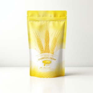 Bolsa de soporte con cierre de cremallera de papel de aluminio a prueba de humedad reciclable a prueba de olores blanco mate bolsa de Mylar impresión de huecograbado maíz de grado alimenticio - Product Image 3