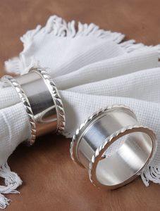 Anneau de serviette en métal doré rond, accessoire de table décoratif pour la salle à manger, mariage, fête, hôtel, décoration de la maison, restaurant - Product Image 2