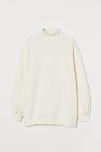 Venta al por mayor de las mujeres de ajuste de gran tamaño personalizado suave polar Jumper negro cuello simulado sudaderas logotipo personalizado de impresión - Product Image 4