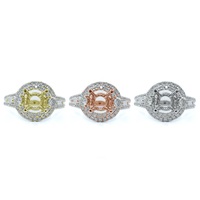 Bague de fiançailles et de mariage classique en or rose massif 18 carats de haute qualité avec diamant naturel serti à griffes de 0,72 ct pour femme, fabriquée en Chine