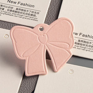 Оптовые новые дизайнерские ценники: цветные прозрачные ярлыки на нити, индивидуальные этикетки для одежды, бирки для рукоделия - Product Image 4