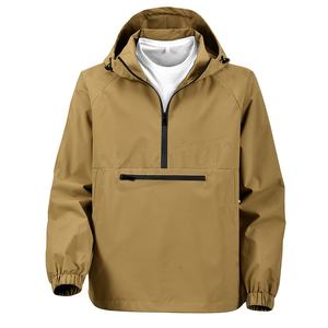 New Customize Windbreaker Zipper <b>Running</b> <b>Jacket</b> Long Sleeve <b>Jackets</b> <b>Winter</b> Waterproof Canvas Stand Collar Lightweight - Product Image 1