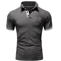 Jersey Sólido de Alta Calidad para Camisetas de Hombre, Manga Corta, Colores y Tallas Personalizadas, 100% Algodón, Venta al por Mayor para Camisetas de Golf