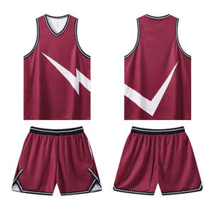 Uniforme de baloncesto para hombre, camiseta y pantalones cortos de secado rápido, transpirables, ligeros, ropa deportiva para entrenamiento y competición en equipo - Product Image 4