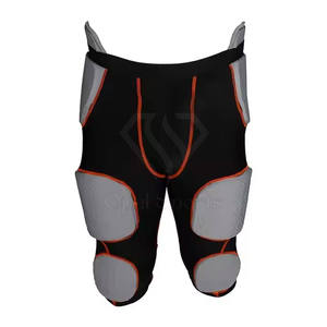 Pantalones Cortos de Fútbol Americano Transpirables de Talla Grande, Fabricados en Pakistán, con Botones, Color Sólido, Diseño Personalizable con Logotipo, 100% Poliéster - Product Image 1