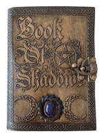 Livre d'ombres en pierre de charbon de bois, livre en cuir, reliure en spirale, carnet personnalisé, papier artisanal, bon marché, journal vierge