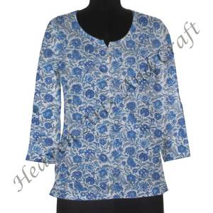 Wholesale Indian Cotton Block Print <b>Dress</b> Casual Summer Wear Woman Short <b>Dress</b> Wholesale Indian Hand Block Print - Product Image 1