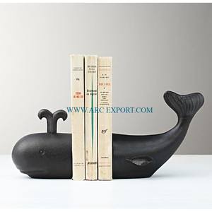 Sujetalibros para decoración de mesa con recubrimiento de polvo negro de Metal, sujetalibros creativos para el hogar, gran tamaño para interiores, casa y escuela, organizador de escritorio - Product Image 5