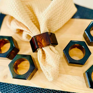 ที่ใส่ผ้าเช็ดปากเรซิ่นทรงสี่เหลี่ยม งานแฮนด์เมด คุณภาพดี เป็นมิตรกับสิ่งแวดล้อม สำหรับร้านกาแฟ โรงอาหาร โต๊ะครัว โรงแรม งานฝีมือเรซิ่น - Product Image 1