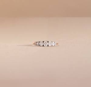 แหวนทอง14K สำหรับผู้หญิงได้รับการรับรองจาก VVS Excellent Lab แหวนหมั้นเพชรเติบโตขึ้นสำหรับงานแต่งงานและงานเลี้ยง - Product Image 5