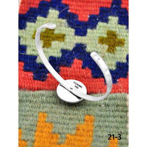 Southwest Handmade No.8 Fashion <b>Cuff</b> <b>Bracelet</b> Turquoise & Sterling <b>Silver</b> Elegant & Stylish - Product Image 4