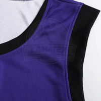 Penjualan Langsung Pabrik Jersey Basket Pria Terbaru Ukuran Besar Bahan Bernapas Cepat Kering Polos Berwarna 100% Poliester