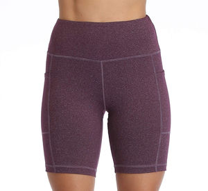 Shorts de sport décontractés pour femmes, collection été 2025, 100 % coton peigné, taille haute, en tissu éponge respirant, style streetwear - Product Image 5