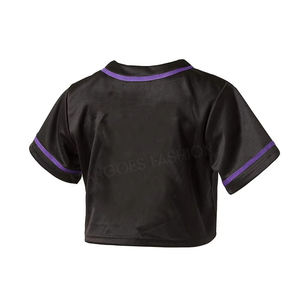 Camiseta Deportiva Corta de Béisbol para Mujer en Venta - Estilo Nuevo, Hecha de Poliéster, Camiseta de Béisbol Juvenil Personalizada, Precio al por Mayor - Product Image 2