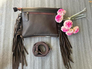 กระเป๋าถือหนังแบบมีพู่ที่คาดผมทำจากหนังขนเครื่องมือสำหรับผู้หญิงกระเป๋าคาดลำตัวหนังสีสันสดใสมีขนาดพอเหมาะ - Product Image 5