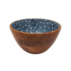 Tazón de Servir de Madera de Nogal Multifuncional de Tendencia, Tazón de Madera de Mango Hecho a Mano para Cocina y Hogar - Product Image 2