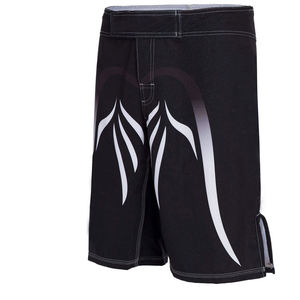 Shorts de boxe MMA professionnels légers personnalisés avec logo pour l'entraînement en compétition, vente en gros, en Spandex/Polyester, respirants et à séchage rapide - Product Image 3