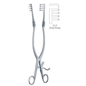 Weitlaner เครื่องดึงรั้งเครื่องมือคุณภาพสูงสำหรับผ่าตัดสัตวแพทย์แบบง่าม4.5โลโก้ที่กำหนดเอง - Product Image 1