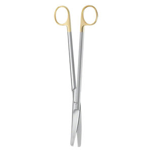 Ciseaux utérins de dissection demi-or, courbés, à bout arrondi, 230 mm, 9 pouces, en acier métallique, pour salle d'opération, par SurgiRight - Product Image 6