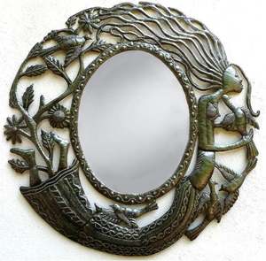 Espejo de pared de lujo moderno diseño ovalado recién llegado para el hogar hoteles restaurantes para decoración de baño Material de Metal duradero - Product Image 4