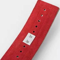 Cinturones de levantamiento de pesas unisex de alta calidad, personalizados, de cuero vacuno, transpirables, antideslizantes, con hebilla de soporte lumbar y palanca de repuesto para levantamiento de pesas.