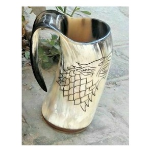 Cuernos Vikingos para Beber de Alta Calidad, Estilo Animal, Pulidos, Hechos a Mano, Tazas de Cerveza Únicas para Decoración del Hogar - Product Image 1