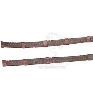 Bride de cheval de style nouveau en cuir rembourré avec bride muserolle pour vêtements de cheval fabriqués au Pakistan - Product Image 5