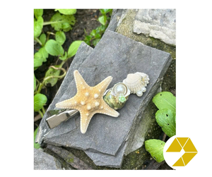 Seashell hair clip elegant handmade seashell hair clip with crab claw coastal design perfect <b>beach</b> wedding summer accessory <b>gift</b> - Product Image 1