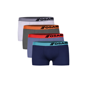 Vinh กางเกงขาสั้นบ็อกเซอร์ของผู้ชายเอวสูงปานกลางระบายอากาศได้ดีชุดชั้นในถักแบบ6แพ็คความหลากหลาย - Product Image 5