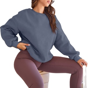 Glamorous Trendy Women's Winter Sporty Casual Style Embossed Back Washed Cotton Fleece Polyester Crop Top Sustainable Lined - Product Image 1