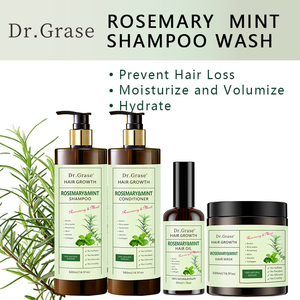 Set <span class=keywords><strong>Shampoo</strong></span> e Balsamo <span class=keywords><strong>Naturale</strong></span> Senza Solfati con Cheratina, Rosmarino e Menta Anti-Caduta <span class=keywords><strong>Capelli</strong></span> a Marchio Privato - Product Image 4