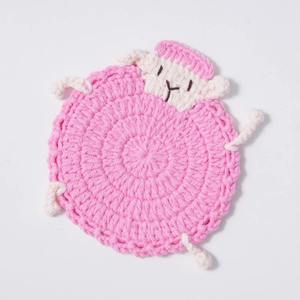 Almohadilla Aislante de Ganchillo Hecha a Mano, Resistente al Calor, con Diseño de Cordero, Ternero, Gatito, Bonito y Adorable, de Hilo, de Gran Venta - Product Image 4