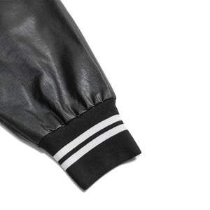 OEM Manufacturer High Quality <b>Men</b> Baseball Letterman Varsity <b>Jacket</b> Custom Embroidery Leather Sleeves Windbreaker <b>Jacket</b> - Product Image 4