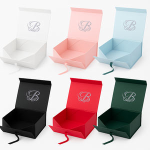 गर्म मुद्रांकन लोगो बाल एक्सटेंशन पैकेजिंग कस्टम मुद्रित चुंबकीय गत्ता कागज विग बॉक्स - Product Image 5