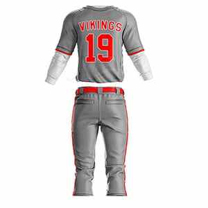 OEM เสื้อเบสบอลทีมลายทางสำหรับผู้ชายเครื่องแบบเบสบอลพิมพ์ซับลิเมชันตามสั่ง - Product Image 4